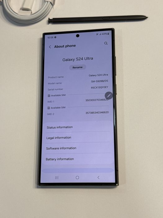 Samsung S24 ULTRA • 512 GB • 12 GB RAM