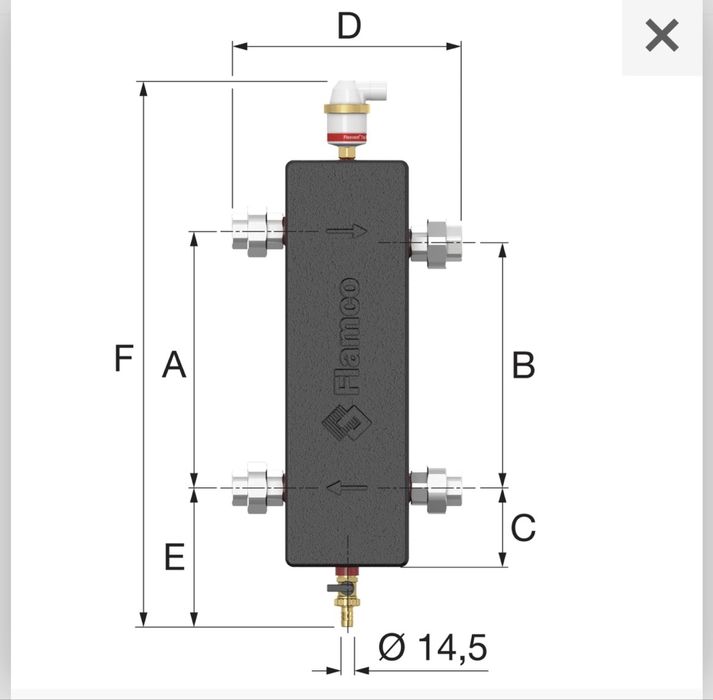 Butelie de egalizare Flamco Flexbalance EcoPlus C1