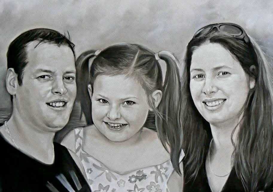 Ръчно рисувани портрети по снимка!