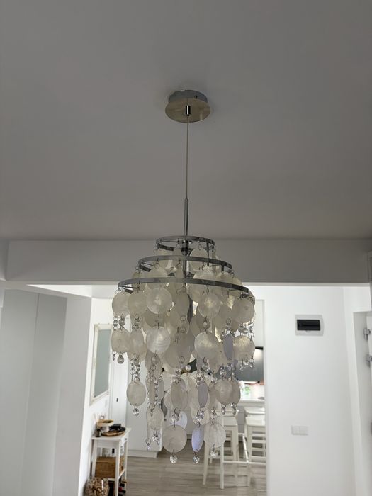 Vand lustra eglo cu decoratiuni scoici