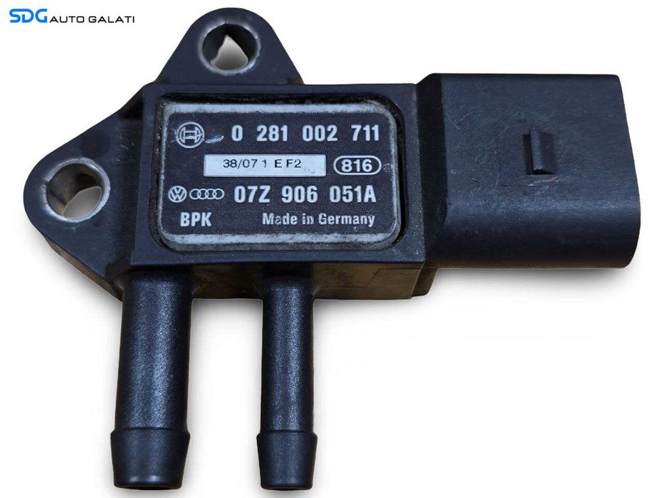 Senzor Presiune Gaze Filtru Particule Audi A8 D3 3.0 4.2 TDI 2003 - 2010 Cod 07Z906051A 0281002711 [N4890]