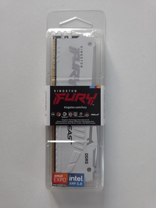 RAM Kingston DDR5 32 GB 6000MTS CL36 White argb