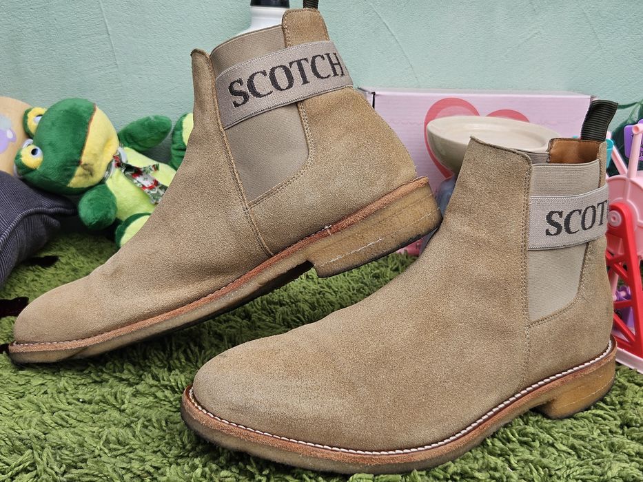 Scotch and soda боти естествен велур