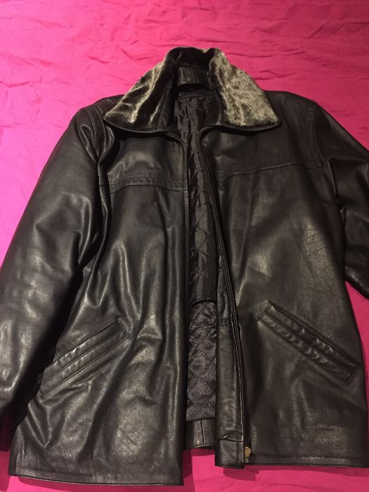 Мъжка кожена полушуба