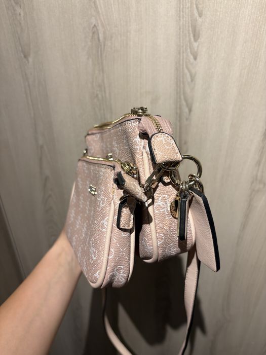 Розова чанта Guess 2в1