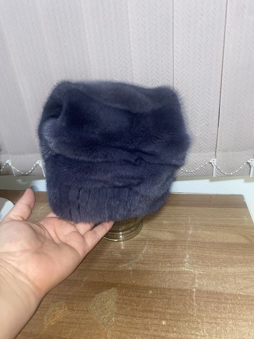 Норка шапка почти новый