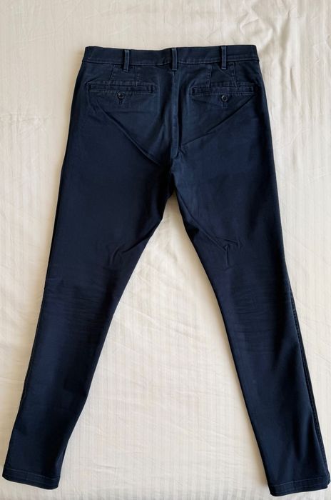 Pantaloni Chino Uniqlo Slim Fit Stretch - Bleumarin - Mărimea 30 (S) - Stare Foarte Bună