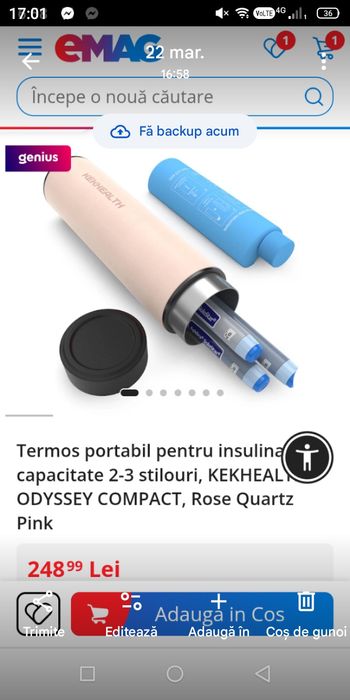 Termos portabil pt insulină