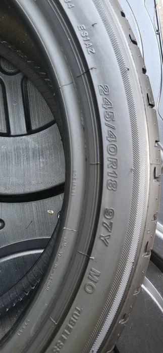 2 anvelope 245 40 18 bridgestone potenza 2017 7,3mm