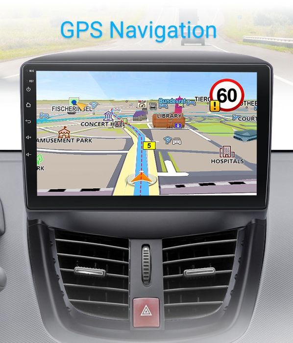 Navigatie Android dedicata Peugeot 207, 207 CC (2006-2015)