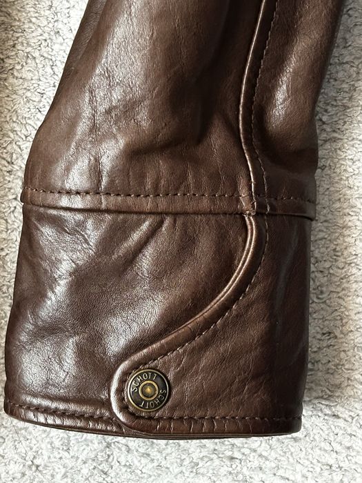 SCHOTT NYC Leather Jacket - Brown Men M