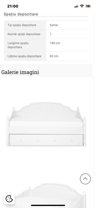 Pat copii lemn masiv