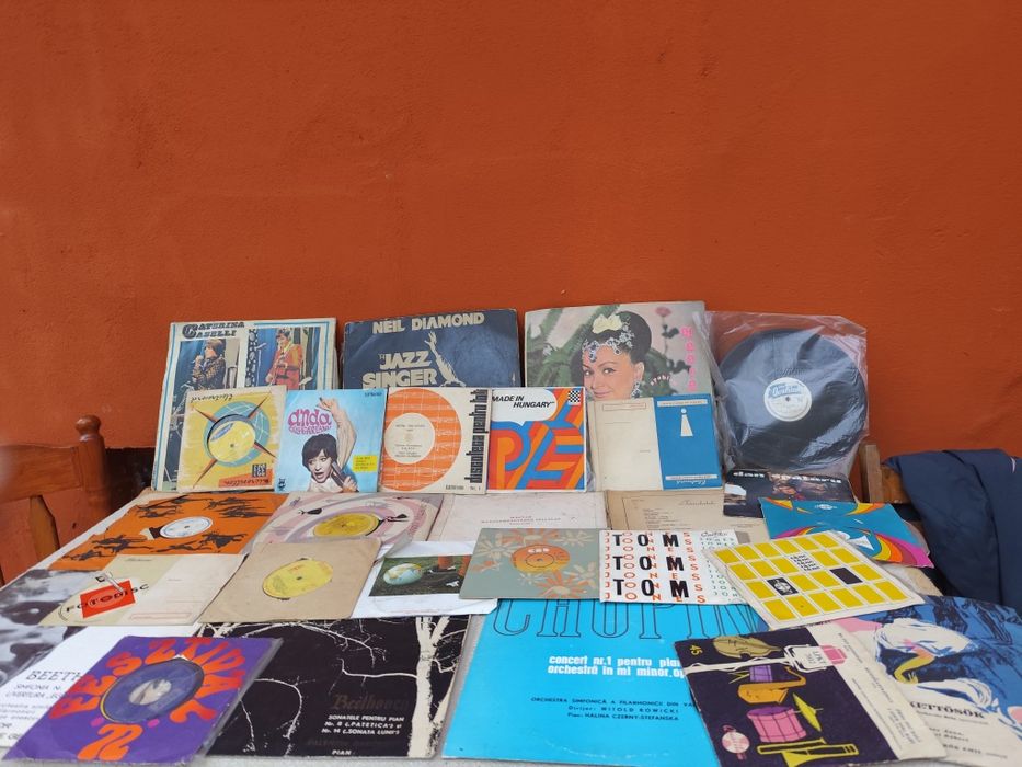 Discuri vinil diferite stíluri de muzica,povesti