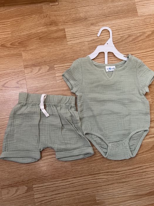 Детски дрехи-ромпър, боди, блуза, ръкавички 3-6 мес. Чисто нови