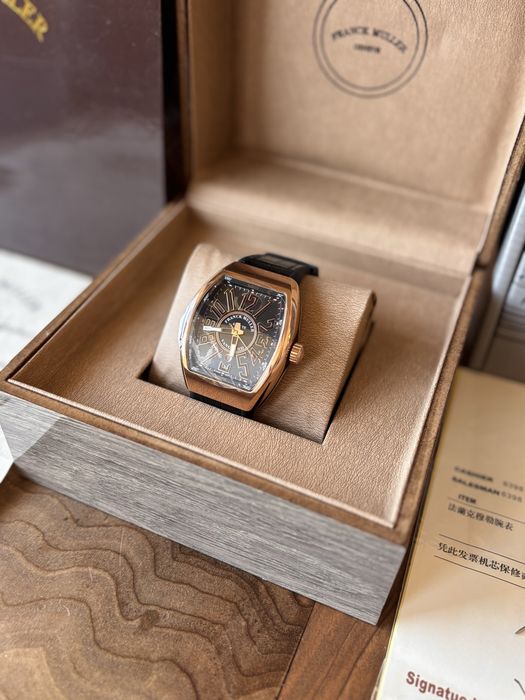 Franck Muller Vanquard Gold And Black 45 mm