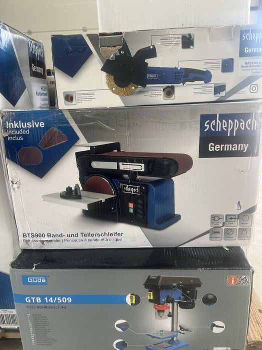 Лентов  Дисков шлайф комбиниран - Scheppach BTS800Vario 400W