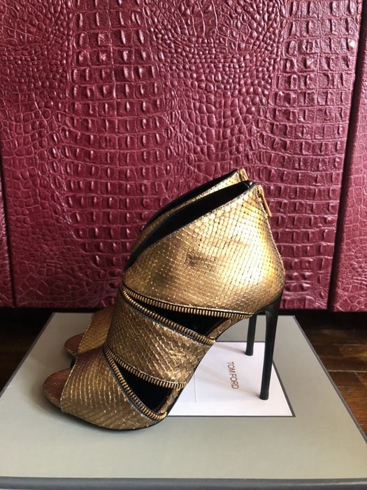 Sandale Tom Ford, din piele de piton