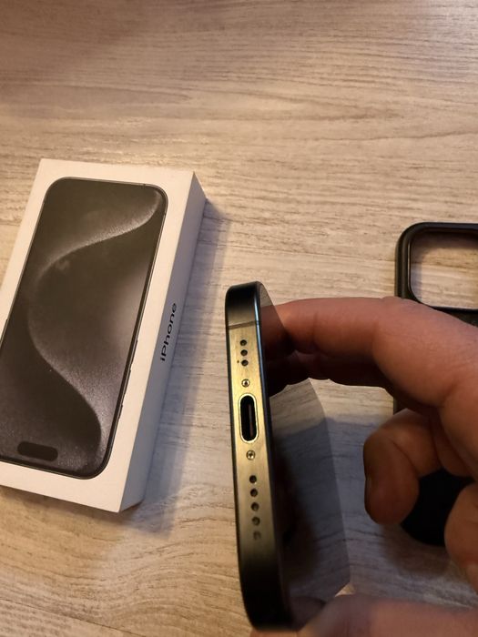 iPhone 15 PRO 256 GB - Black Titanium, Neverlock, Fullbox, 10/10
