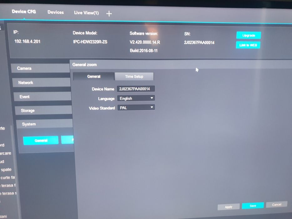 Camera IP Dahua 3MP, zoom optic