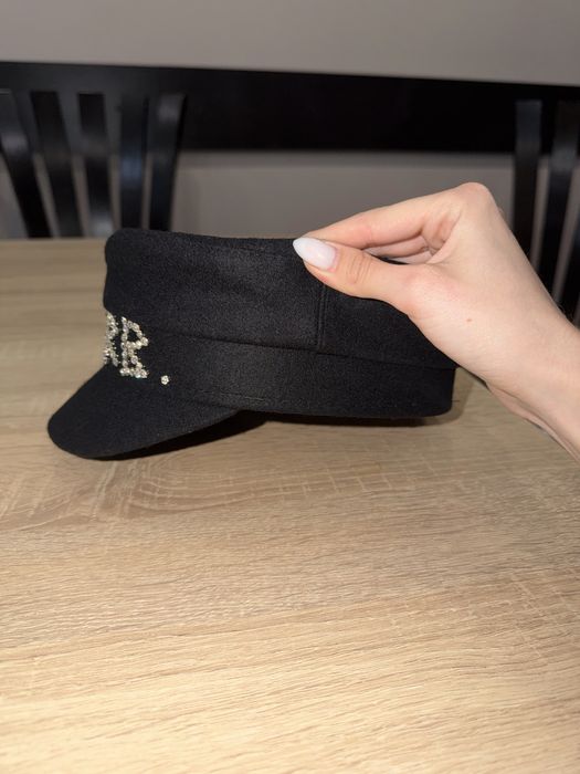 RB шапки Ruslan Baginsky Crystal Embellished Wool Baker Hat