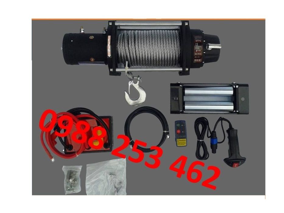 Професионални Електрически Въжени Лебедки 13500LBwinch 12 V - 6136 кг.
