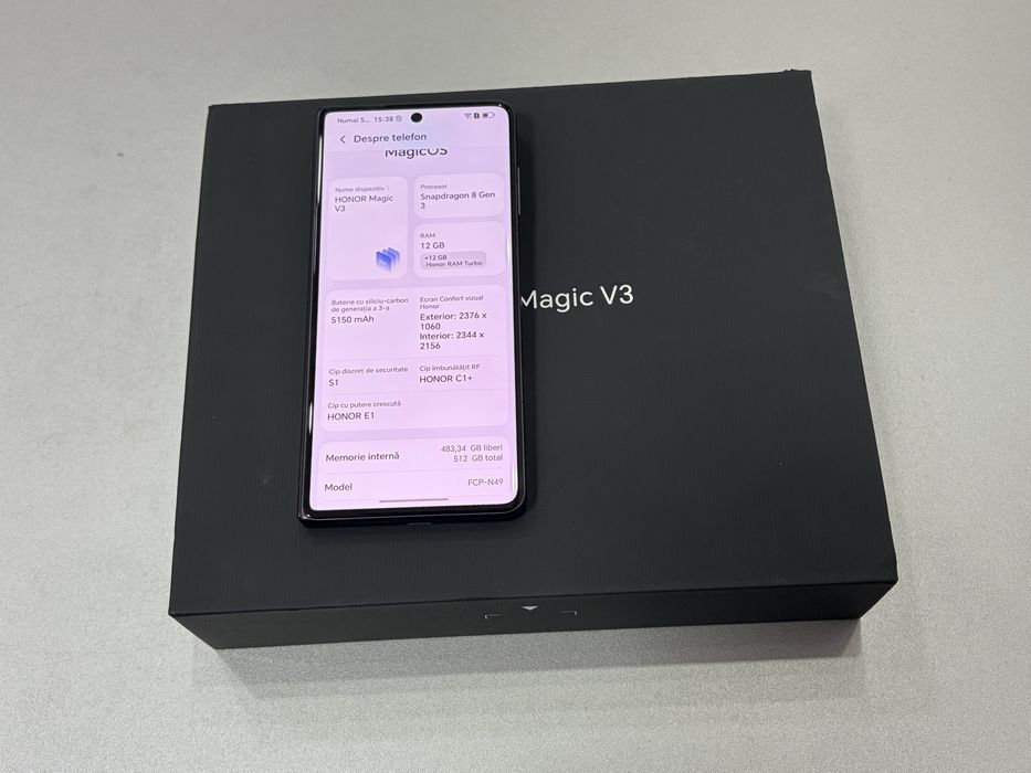 Honor Magic V3 5G, 512 GB, 12 GB RAM, Green, la cutie