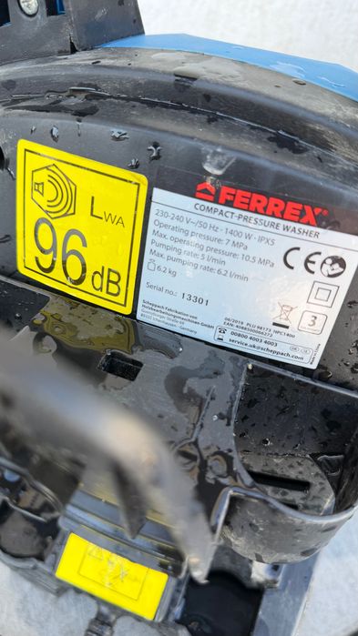 Компактна водоструйка ferrex jetwash