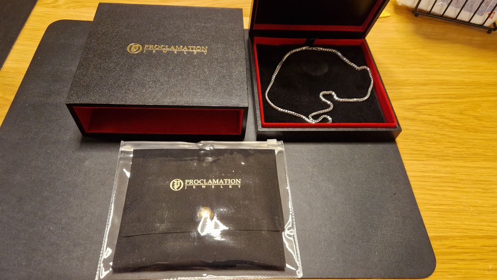Чисто нов сребърен синджир 56см от Proclamation Jewelry