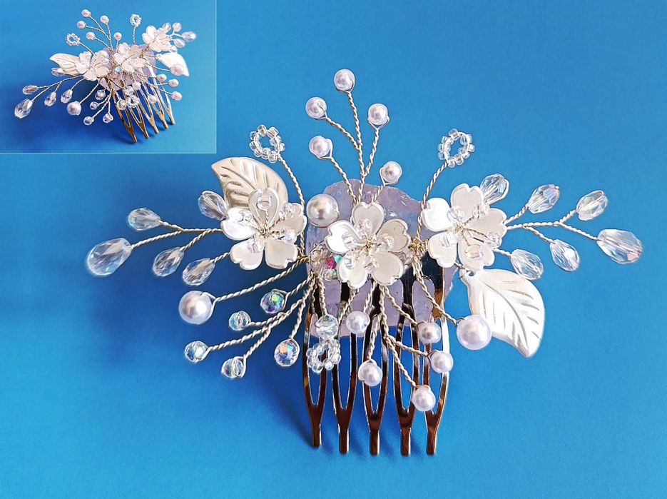 Булчинска украса за коса/ Сватбени аксесоари/ Бижута за коса