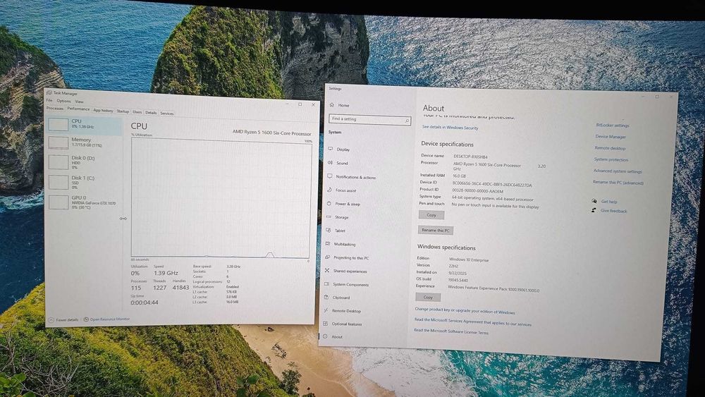 PC Gaming (Ryzen 5, GTX 1070 8GB, 16GB RAM) - SSD + 1TB HDD