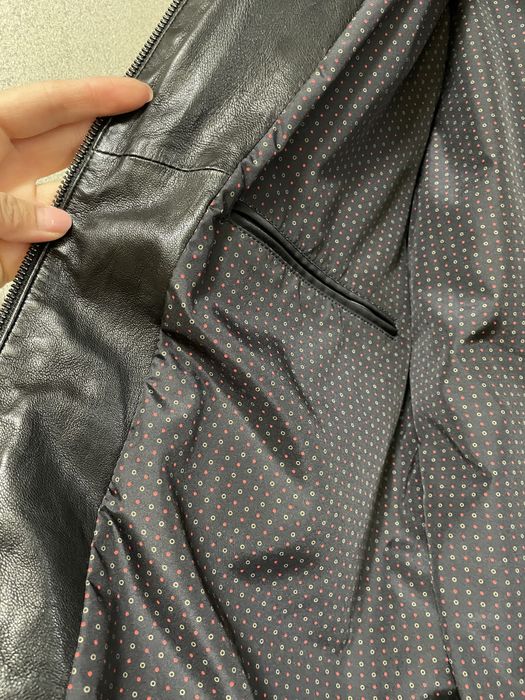 Мужская кожанная куртка L