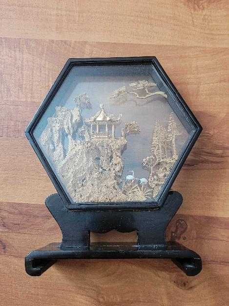 Винтидж азиатска декорация, корк