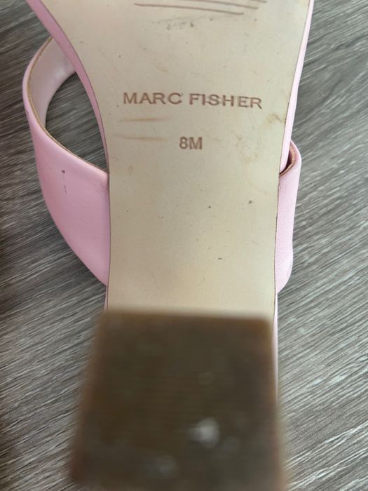 Дамски чехли на ток Marc Fisher – розови, размер 39
