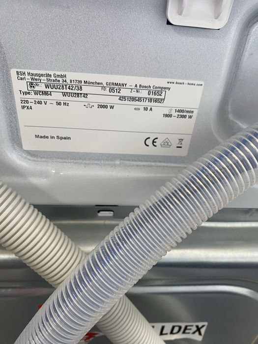 Пералня Bosch Serie 6 WUU28T42 9 кг.