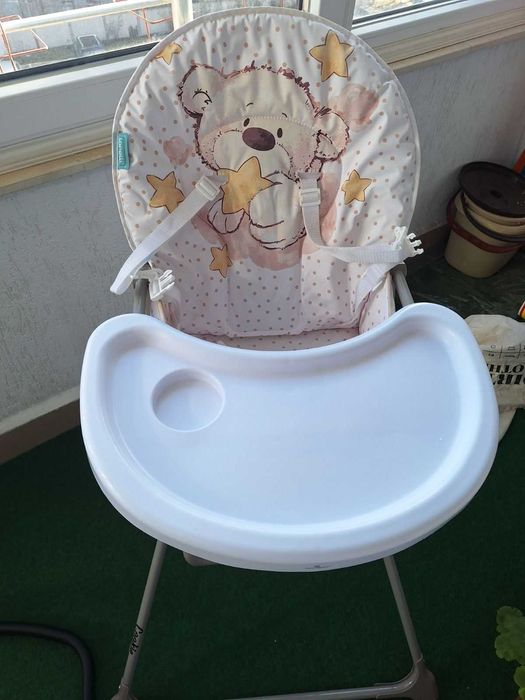 Детско лего 160/120 + матрак + стол за хранене