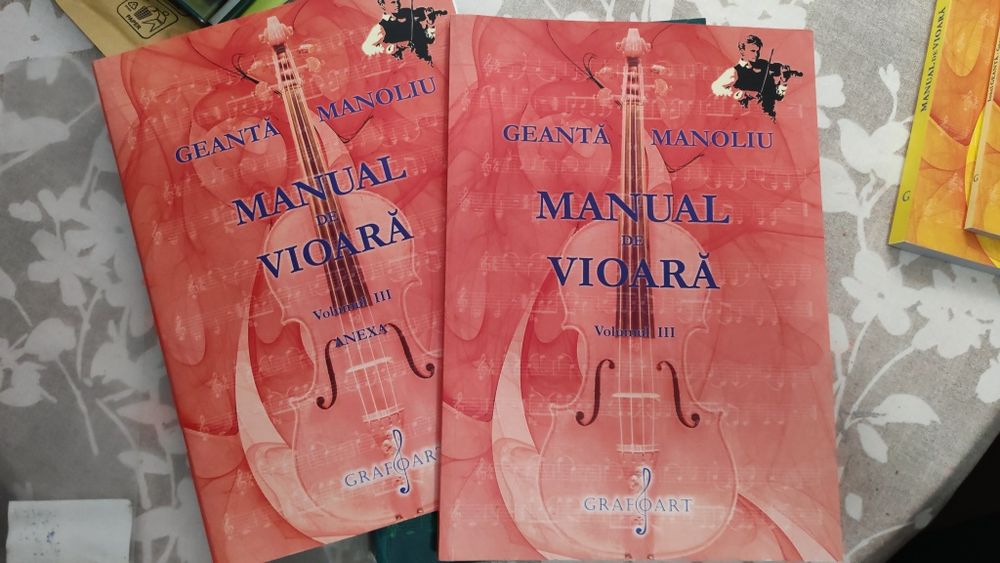 Manual Vioară - vol 1, 2, 3-3 sup, 4 și 4 sup