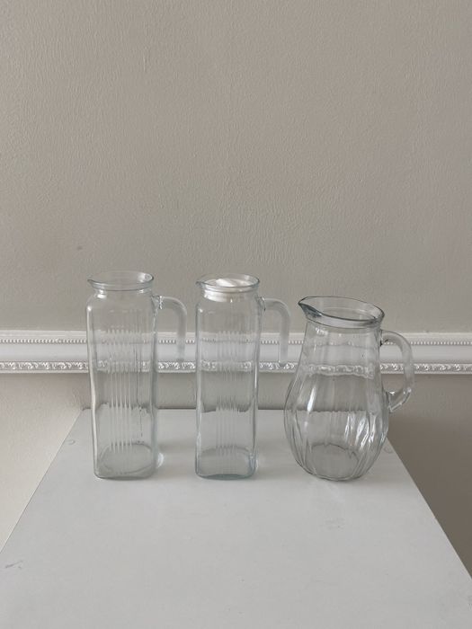 Графины стеклянные, 3 шт