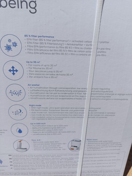 Purificator de aer, Beurer, LR 330, 2 in 1: purificare si umidificare (nou, sigilat)