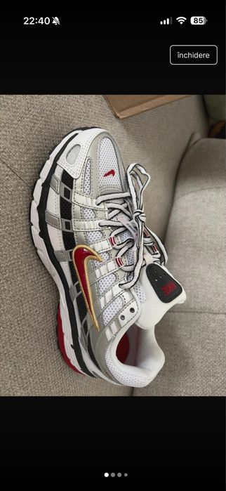 Nike P-6000 White red gold