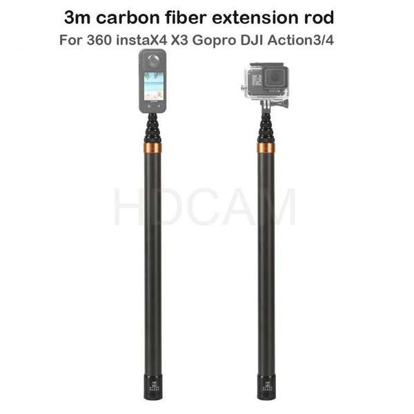 Селфи Стик GARV Panoramic Invisivble CX3.0 - Карбон - 300см