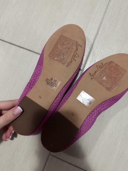 Balerini roz piele intoarsa