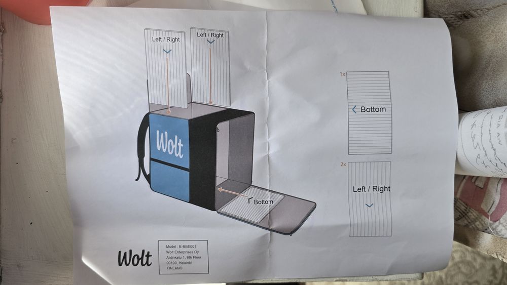 Продам сумку wolt