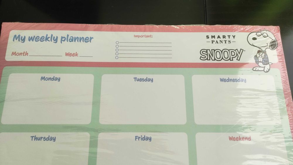 Планер - пад , седмичен планер , А3