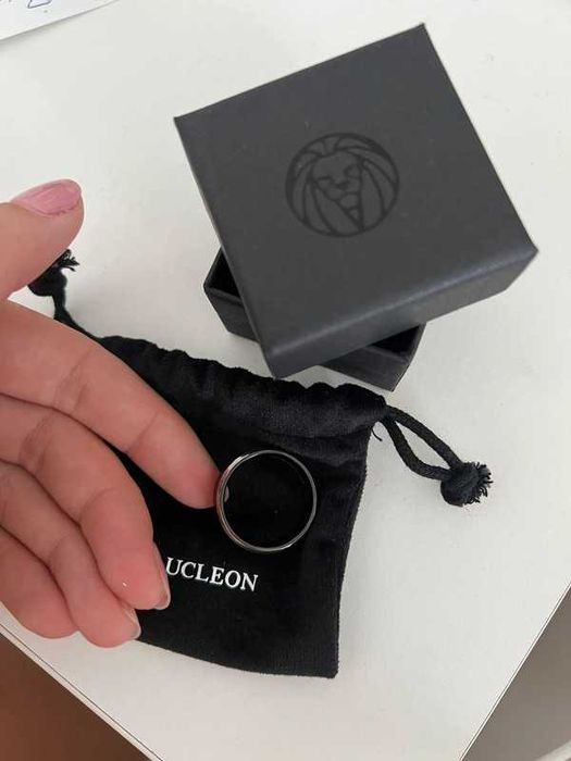 Inel barbati, Lucleon, din titan, marime 63