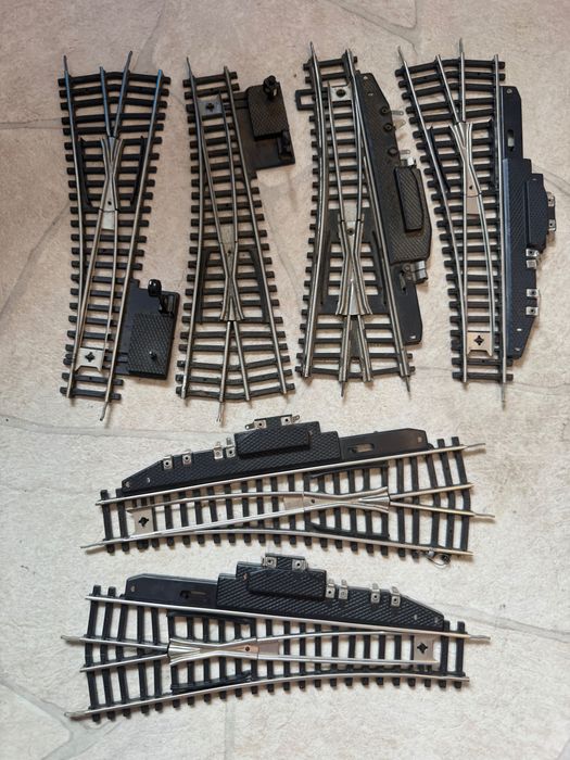 Lot 6 macazuri trenulețe electrice scara H0