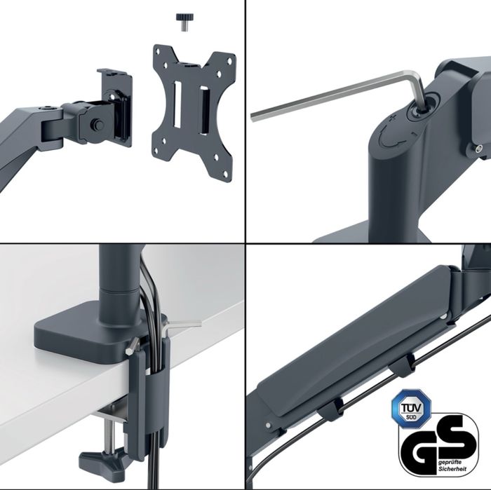 Suport birou monitor LEITZ reglabil