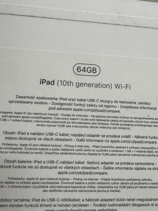 КАТО НОВ! Гаранция! Apple iPad 10th Gen / 10,9 инча / 64GB
