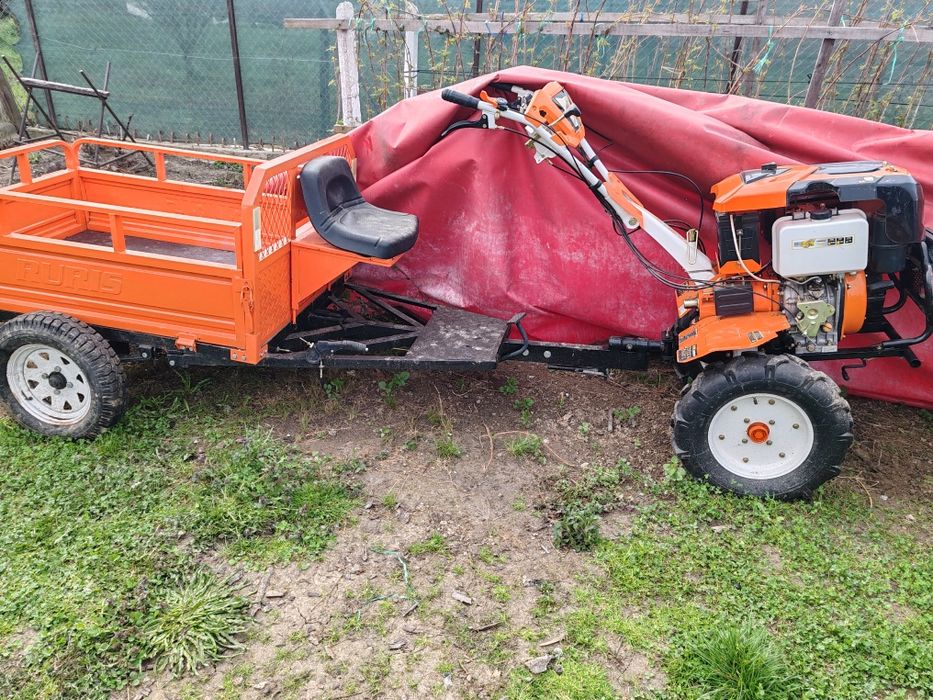 Motocultor diesel+remorca