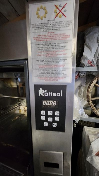 Vand rotisor pui Rotisol cu vitrina calda