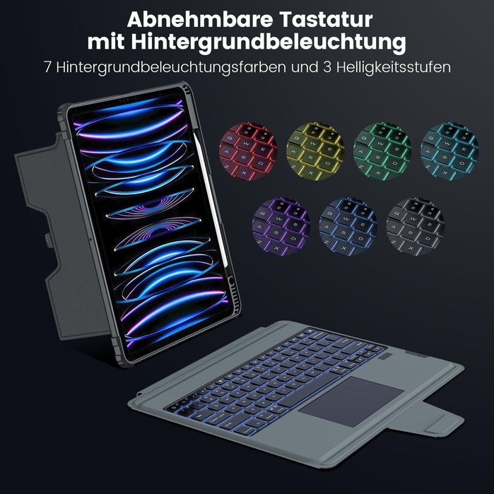 Husa cu tastatura pentru iPad Air de 13 Inch Nillkin ,iluminat,reglab
